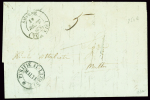 SMYRNE Lettre avec CAD T14 "Smyrne Turquie" (1843)