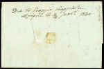 SMYRNE Lettre avec CAD T14 "Smyrne Turquie" (1843)