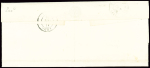 N°14 OBL losange de points "AOM" + T15 "Armées d'Orient Bau M" (1855) sur lettre datée de Sébastopol pour Agde avec taxe manuscrite 4. TB