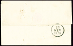 Lettre de Pointe à Pitre pour Bordeaux avec MP d'entrée "Col par Lorient" (L n°12 - 1826) avec entaille de purification, ind 16. TB