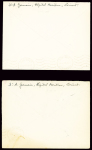 2 lettres en franchise avec CAD "Lorient naval" (27.10.39) et "Poste navale bureau n°18" (17.11.39), toutes deux avec cachet noir avec ancre "Hopital maritime (Lorient)". TB