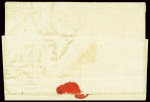 MP "N°82 GRANDE ARMEE" en rouge sur lettre de 1808