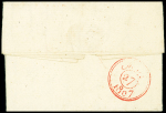 MP "PREMIER CORPS GRANDE ARMEE N°4" en rouge sur lettre