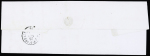 N°3 OBL grille + T14 Matha (1849) sur lettre, ind 18. Jolie pièce