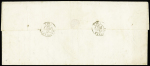 N°3 OBL grille + T15 Montguyon (21 janv 49) sur une grande lettre, ind 18. TB