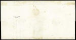 N°3 OBL grille + cursive "16 Le Gua" + T14 Saujon (1849) sur lettre, ind 23. TB