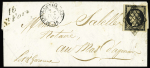 N°3 OBL grille + cursive "16 St Fort" + T15 "St Fort" + T15 St Genis de Saintonge, ind 23 sur lettre. TB