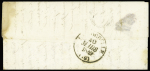 N°3 OBL grille + cursive "16 ST Hilaire de Saintonge" (1849) + dateur B + boite rurale "B" d'Ecoyeux sur lettre, ind 23. TB