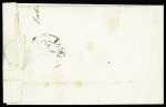 N°3 OBL grille + T14 St Savinien (1849) sur lettre, ind 18. TB