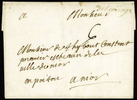Marque manuscrite "Debrouage" sans datre, ind 18. TB