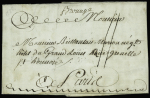 Marque manuscrite "Brouage" (1786), L n°1, ind 18. TB