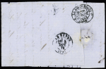 N°60 OBL GC 1314 + T24 Dolus (1873) sur lettre. TB