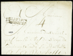 Lettre avec MP "Islederhé Laflotte" (1780), ind 18. TB