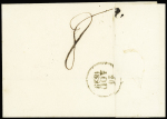 Lettre avec jolie MP "P 16 P La Flotte" (36x10mm) + dateur A (1829), ind 17. TB