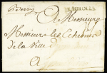 Lettre non datée avec MP "Lagrolle" (L n°2, vers 1746), ind 24. TB