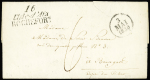 Cursive double "16 L'isle d'Aix Rochefort" + dateur A (1830), ind 21. TB
