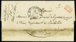 Cursive "16 l'Isle d'Aix" + T12 Rochefort (1837), ind 17. TB