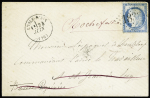 N°60 OBL GC 1833 + T16 "L'Isle d'Aix" (1875) sur lettre, ind 15. TB