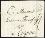 Marque au tampon circulaire "Isle Dolleron" (1770 - L n°1a - 1770), ind 16. TB