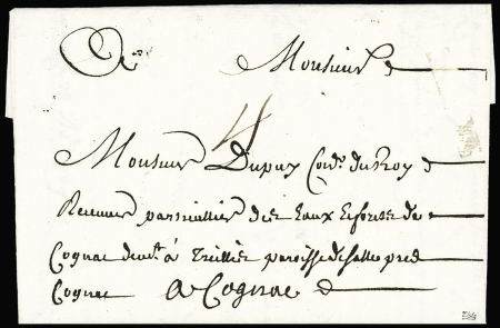 Marque à sec "Ionzac" (L n°1A), ind 23. rare et TB