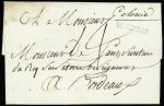 Lettre du Cap (Saint-Domingue) pour Bordeaux avec marque manuscrite "Colonie" + MP "Marennes" (1784 - L n°7), ind 30