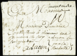 Lettre pour Luçon avec marque manuscrite "Montendre" (1783 - L n°2), ind 20. TB