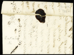 Lettre pour Paris (1729) avec marque manuscrite "Demontandre" (L n°2), ind 20. TB