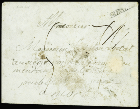 Env. pour Niort avec MP "Nuaillé" (sans date), ind 22