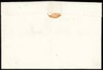 Ile de Ré : lettre avec MP "De Ré" (20x4mm) (1753), ind 16. TB