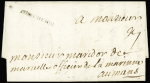 Lettre avec MP "Rochefort" (30x3mm - L n°1 - 1708), ind 17. TB