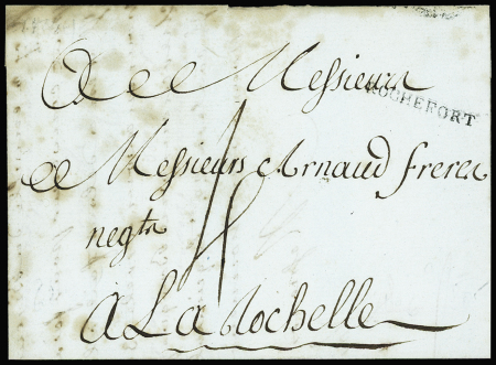 MP "Rochefort" (1784 - 27x2,5mm - L n°7), ind 11. TB