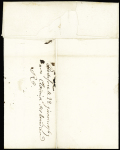 Lettre pour Bordeaux avec MP "De Rochefort" + paraphe de port-payé (1769 - L5 = L11), ind 20. TB