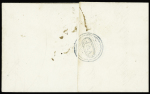 Lettre de Saint Pierre de la Martinique pour Clermont (Meuse) avec MP "Martinique" + "Colonies par Rochefort", (1818), ind 18. TB
