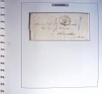 147 lettres classiques affranchies OBL PC et GC de la Rochelle à Saint Savinien en 2 albums Safe