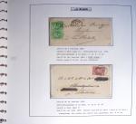 147 lettres classiques affranchies OBL PC et GC de la Rochelle à Saint Savinien en 2 albums Safe