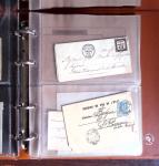 Petit album bistre + feuilles d'album volantes avec lettres affranchies de Charente Inférieure (période classique et Sage), 56 plis