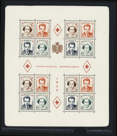 BLOC-FEUILLET N°3A/B Croix-Rouge Monégasque, neufs