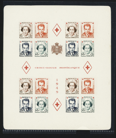BLOC-FEUILLET N°3A/B Croix-Rouge Monégasque, neufs