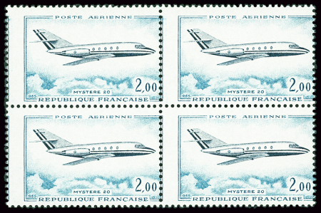 N°42 2f Mystère 20, variété piquage à cheval en bloc