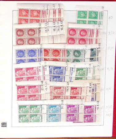 1926-1985, Collection de coins-datés en 2 albums, apparemment