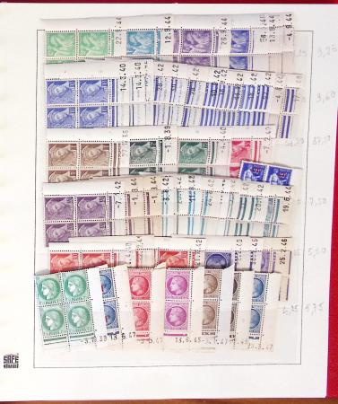 1926-1985, Collection de coins-datés en 2 albums, apparemment