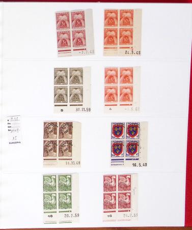 1926-1985, Collection de coins-datés en 2 albums, apparemment