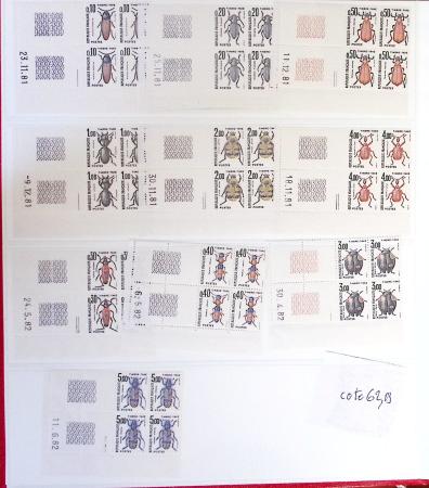 1926-1985, Collection de coins-datés en 2 albums, apparemment