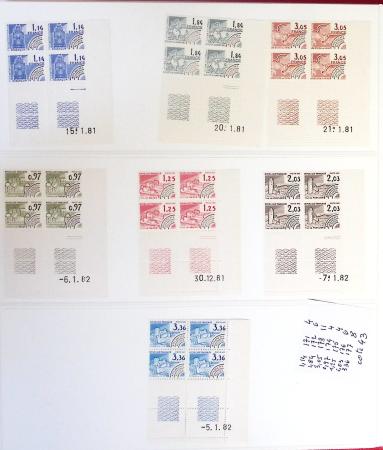 1926-1985, Collection de coins-datés en 2 albums, apparemment