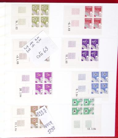 1926-1985, Collection de coins-datés en 2 albums, apparemment