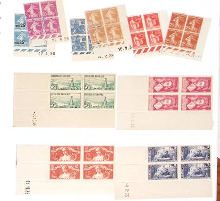 1926-1985, Collection de coins-datés en 2 albums, apparemment
