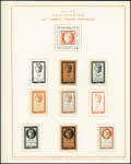 Document du centenaire du timbre poste Français 1849-1949,