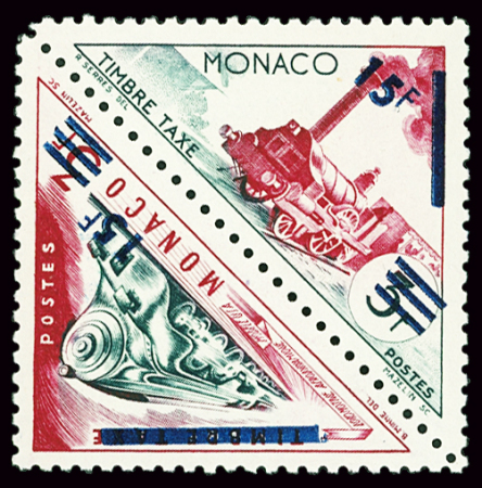 N°455/456 Non émis avec erreur de surcharge 15F en