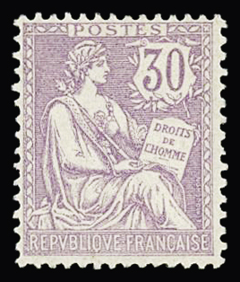 N°128 30c violet, neuf **, très frais, TB