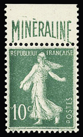 N°188A 10c vert Minéraline, bien centré, neuf **, TTB